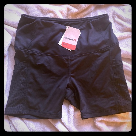 reebok cardio high rise shorts